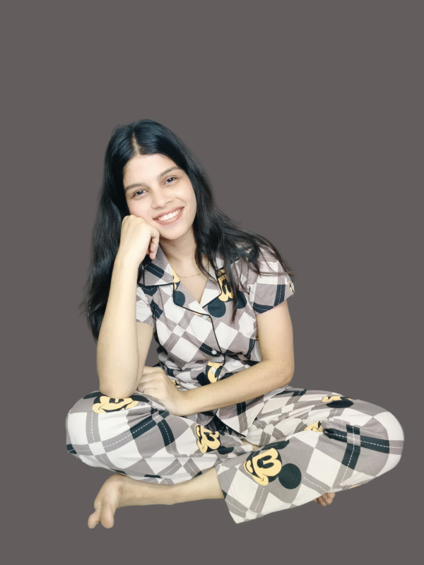 Dimo’s women printed Night dress - Image 2