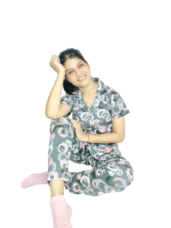 Dimo's Night Suit For Girls Printed - Image 2